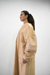 Golden Peach Oversized Sleeve Abaya