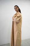 Golden Peach Oversized Sleeve Abaya