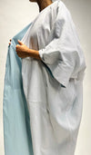 White x Powder Blue Reversible Kimono